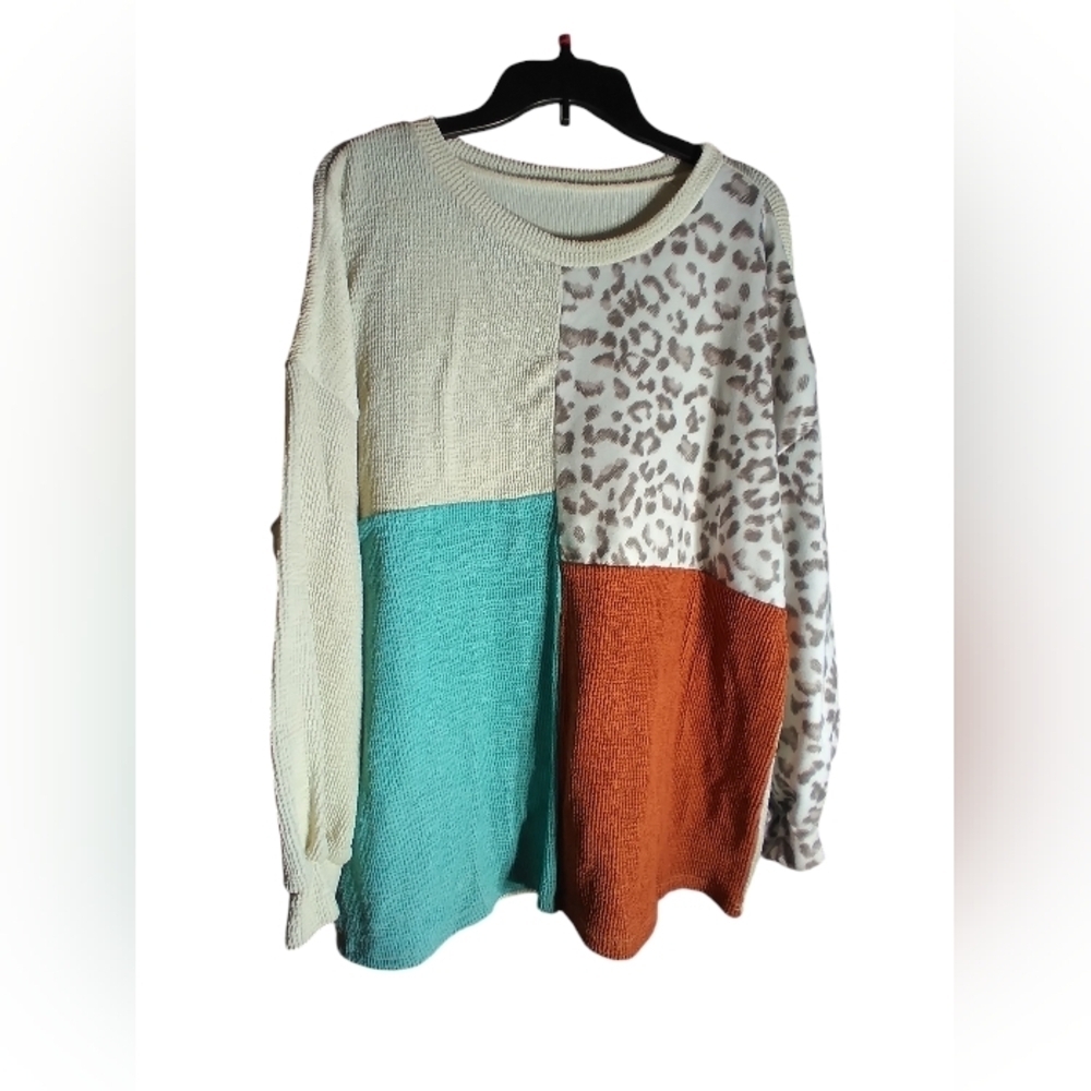Multi color 2X sweater